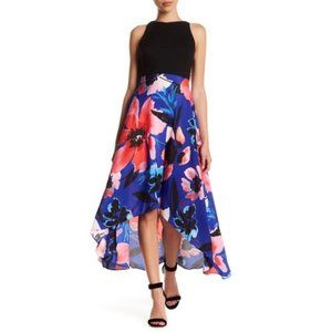 Vince Camuto Hi-Lo Floral Print Dress